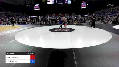 190 lbs Cons 32 #2 - Waylon Lamkin, MI vs Sam Rock, MN