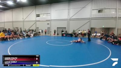 100 lbs Quarters & 1st Wb (16 Team) - Jason Foutz, Pennsylvania vs Lucas Early, Texas B