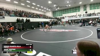 132 lbs Cons. Round 3 - Sergio Duarte-Villa, Pinedale vs Wade Whiting, Mountain View