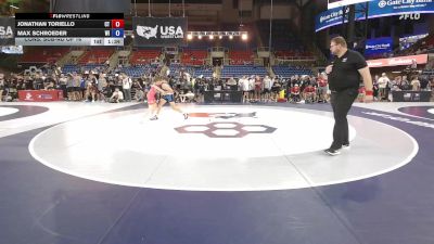 106 lbs Cons. Sub-rd Of 16 - Jonathan Toriello, CT vs Max Schroeder, WI