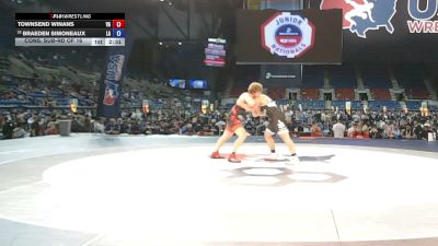 190 lbs Cons. Sub-rd Of 16 - Townsend Winans, Virginia vs Braeden Simoneaux, Louisiana