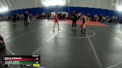 76 lbs Round 1 (3 Team) - Tucker Austin, Crossroads Wrestling vs Rocco Soehnlen, WEG3