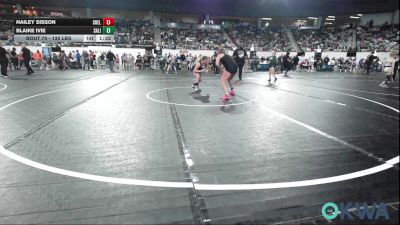 135 lbs Semifinal - Hailey Sisson, Shelton Wrestling Academy vs Blaike Ivie, Salina Wrestling Club