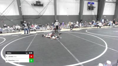 109 lbs 2nd Place - Elijah Jones, Independent vs Karver Peasley, Omak Wrecking Crew Wrestling