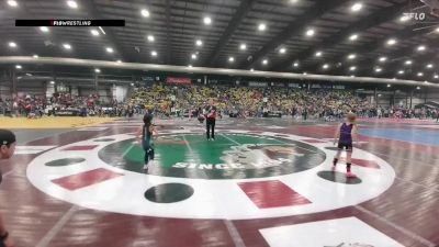 55 lbs Champ. Round 1 - Zayley Garcia, Chadron Junior Wrestling Club vs Mia Mercado, Sioux Center Riptide