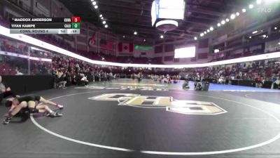 106 lbs Cons. Round 4 - Titan Kampe, Caldwell vs Maddox Anderson, Kuna