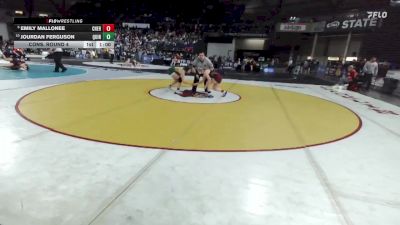 Girls 2A 135 lbs Cons. Round 4 - Emily Mallonee, W. F. West (Girls) vs Jourdan Ferguson, Quincy (Girls)