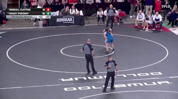 135 lbs 7th Place Match - Kendall Clayton, Brandon Valley vs Hailey Fortney, West Central