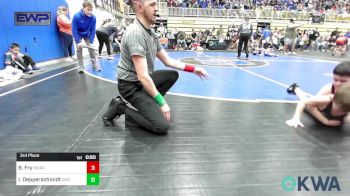 55 lbs 3rd Place - Boston Fry, Morrison Takedown Club vs Indy Depperschmidt, Cowboy Wrestling Club