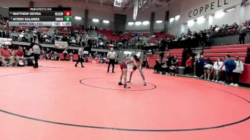 113 lbs Quarterfinal - Ayden Galarza, El Paso Eastwood vs Matthew Govea, Keller Central