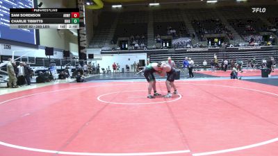 285 lbs Quarterfinal - Sam Sorenson, Army vs Charlie Tibbitts, Binghamton