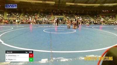 105 lbs Quarterfinal - Calan Childress, Central Coast Most Wanted vs Adrian Rojas, Miami Wrestling Club