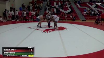 285 lbs Round 3 (16 Team) - Joshua Garcia, Oak Mountain vs Bardon King, Homewood Hs