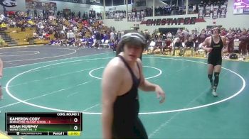 285 lbs 2nd Wrestleback (16 Team) - Noah Murphy, Wayne County HS vs Kameron Cody, Benedictine Military School