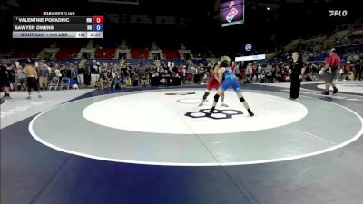 144 lbs Cons. Rd Of 16 - Valentine Popadiuc, NM vs Sawyer Owens, ND