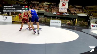 Cadet Boys Upper - 215 lbs Cons. Semis - Liam Cavaness, Ramona Dawg Pound Wrestling Club vs Isaac Garcia, North Coast Grapplers