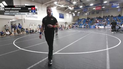 117 lbs Cons. Round 4 - Leah Adriaanae, Lincoln Memorial vs Rodiat Adeduntan, Lindsey Wilson Unattached