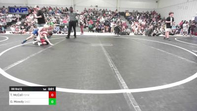 52 lbs Rr Rnd 5 - Timmy McCall, Fort Gibson Youth Wrestling vs Derrick Mowdy, Checotah Matcats