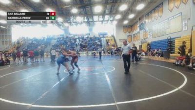 140 lbs Cons. Round 2 - Ana Ballard, Eagles WC vs Gabriella Perez, Gladiator