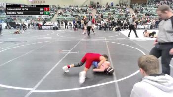102 lbs Round Of 16 - Giovanni De Leon, Oakdale WC vs Braden Foss, Ruby Mountain WC