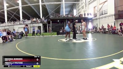 235 lbs Round 2 (4 Team) - Deionna Borders, Ohio vs Mekialla Mauvais, Florida