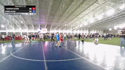 113 lbs Champ. Round 1 - Easton Olson, Sanderson Wrestling Academy vs Aiden Allen, Shootbox Wrestling Club