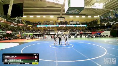 135 lbs Cons. Round 2 - Jonas Dixon, West Anchorage vs Benjamin Dunlap, South Anchorage High School