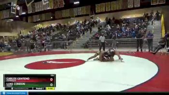 170 lbs 5th Place Match - Luke Condon, Poway vs Carlos Centeno, Esperanza