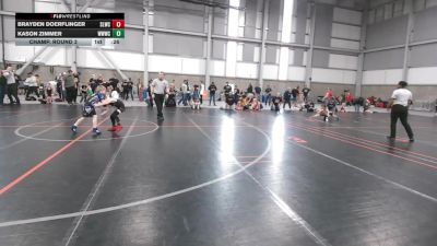 48.8-49 lbs Champ. Round 3 - Kason Zimmer, Walla Walla Wrestling Club vs Brayden Doerflinger, Sandpoint Legacy Wrestling Club