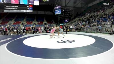 190 lbs Champ. Rd Of 64 - KyLee Lindsley, MT vs Allison Konrad, SD