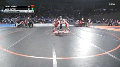 6A/5A Girls 170 Champ. Round 1 - Juno Trudell, North Eugene Girls vs Maya Hatten, Crescent Valley Girls