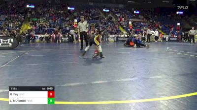 61 lbs Round Of 16 - Reid Foy, Central Bucks vs Logan Mutombo, Penn Hills