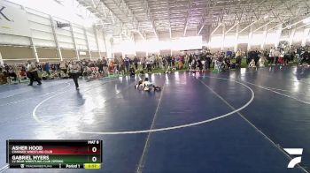 57 lbs Cons. Round 5 - Asher Hood, Charger Wrestling Club vs Gabriel Myers, LV Bear Wrestling Club (Spring