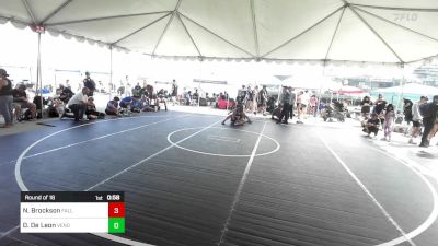 138 lbs Round Of 16 - Nic Brockson, Fallbrook WC vs Dylan De Leon, Venom WC