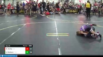 49 lbs Round 4 (6 Team) - Spencer Mattson, Pomona Elite vs Wiley Derby, Untouchables White