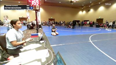 53-57 lbs Champ. Round 1 - Sophia Schulz, New York vs Peyton Heckathorn, Pennsylvania
