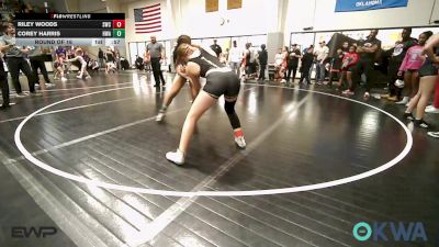 145-155 lbs Rr Rnd 1 - Riley Woods, Salina Wrestling Club vs Corey Harris, HURRICANE WRESTLING ACADEMY