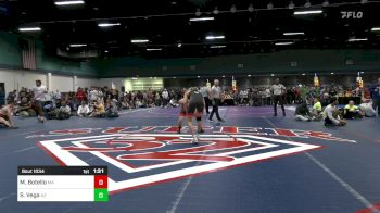 132 lbs Quarterfinal - Matthew Botello, MA vs Sergio Vega, AZ