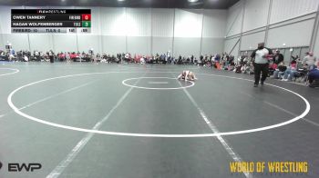64 lbs Rr Rnd 1 - Owen Tannery, Firebird Elite vs Hagan Wolfenberger, Tulsa Elite 12U 1