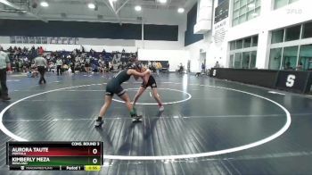 105 lbs Cons. Round 3 - Kimberly Meza, Rowland vs Aurora Taute, Portola