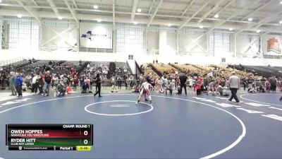 120 lbs Champ. Round 1 - Owen Hoppes, Niskayuna You Wrestling vs Ryder Hitt, Club Not Listed