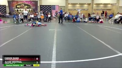 72 lbs Round 7 (8 Team) - Carson Raske, Cleveland Wrestling vs Oliver Westphal, Xtreme Team