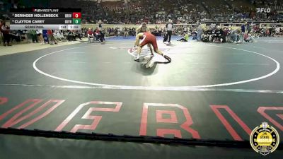B5A-165 lbs Semifinal - Clayton Carey, Guthrie vs Deringer Hollenbeck, Grove