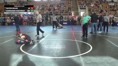 70 lbs Cons. Round 3 - Averieanna Wiechman, Red Machine Wrestling vs Dalton Miller, Ascent Wrestling