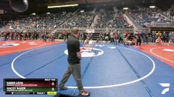 71 lbs Champ. Round 2 - Macoy Baker, Torrington Wrestling Club vs Saber Leon, Bridger Valley Bruins Wrestling