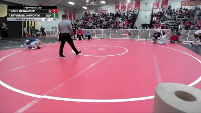 125 lbs Semifinal - Skyler Ellingworth, Chaparral vs Nelly Hernandez, Santa Ana