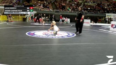 Bantam - 49 lbs Cons. Round 1 - Dorian Lustre vs Aaron Estrada, TUF California Wrestling Academy