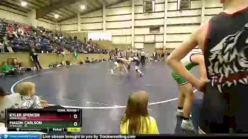 110 lbs Quarters & Wb (16 Team) - Mason Carlson, Syracuse vs Kyler Spencer, Spanish Fork