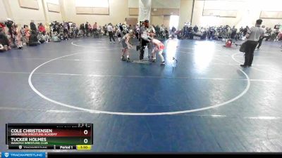 88 lbs Cons. Round 3 - Tucker Holmes, Wasatch Wrestling Club vs Cole Christensen, Sanderson Wrestling Academy