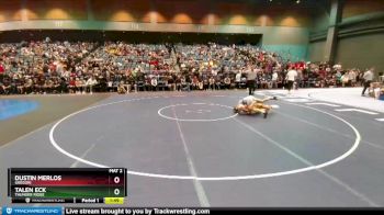 120 lbs Quarterfinal - Dustin Merlos, Gregori vs Talen Eck, Thunder Ridge